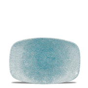 Raku Topaz Blue Chefs Oblong Plate 9.35" x 6.2" - Stylish & Durable