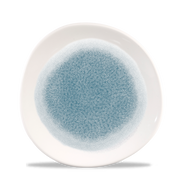 Raku Topaz Blue Round Trace Plate 8 1/4" - Stylish & Durable Dinnerware