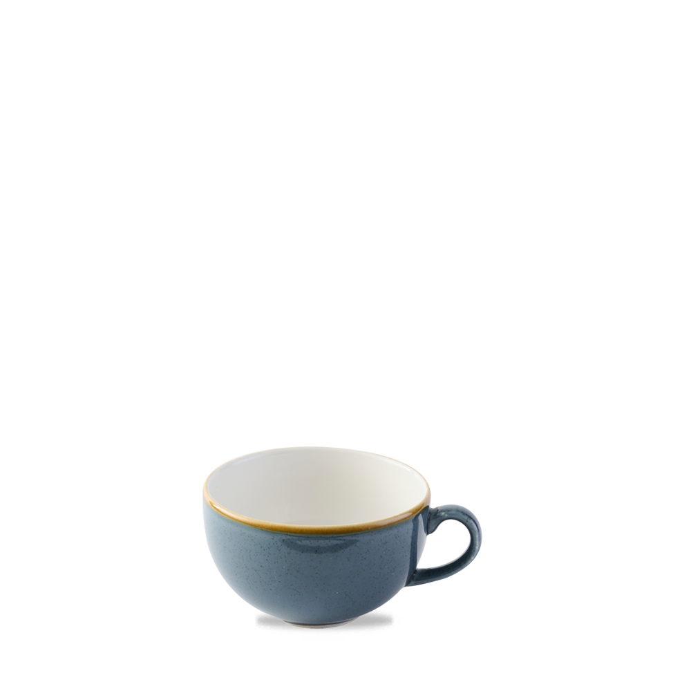 Stonecast Blueberry Cappuccino Cup - 8oz Rustic Elegance