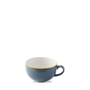 Stonecast Blueberry Cappuccino Cup 34Cl 12oz - Handpainted Ceramic Charm