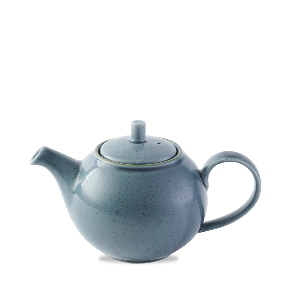 Stonecast Blueberry Teapot 42.6Cl - Rustic Handpainted Charm