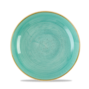 Stonecast Mint Coupe Bowl 24.8cm - Handpainted Elegance for Your Tabletop