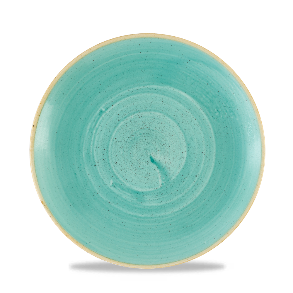 Stonecast Mint Coupe Plate 21.7cm - Rustic Handcrafted Elegance