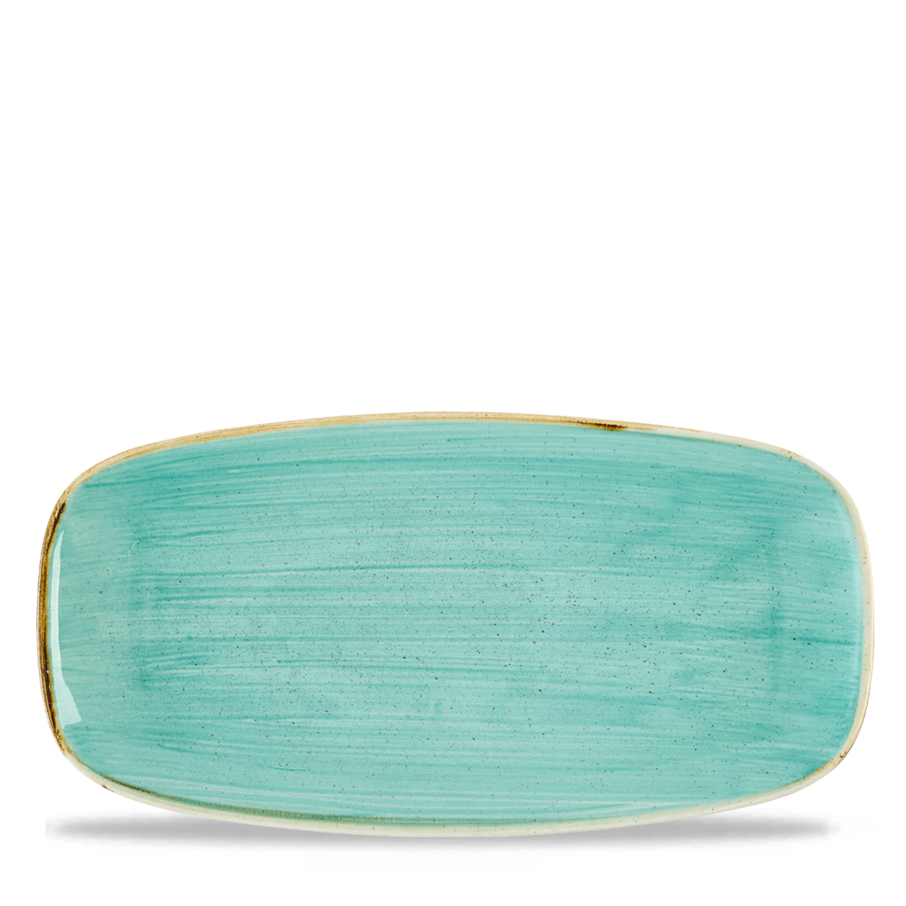 Stonecast Mint Chefs Oblong Plate No.3 - Hand Decorated Elegance