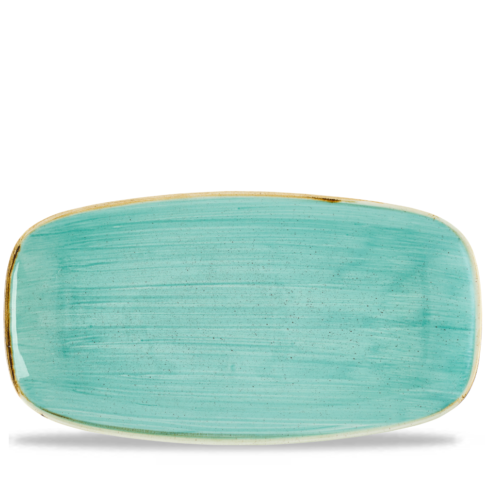 Stonecast Mint Chefs Oblong Plate No.4 - Hand Decorated Elegance