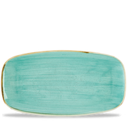 Stonecast Mint Chefs Oblong Plate No.4 - Hand Decorated Elegance