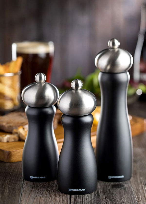 Belle Black Matte Salt Mill 6" (15cm)