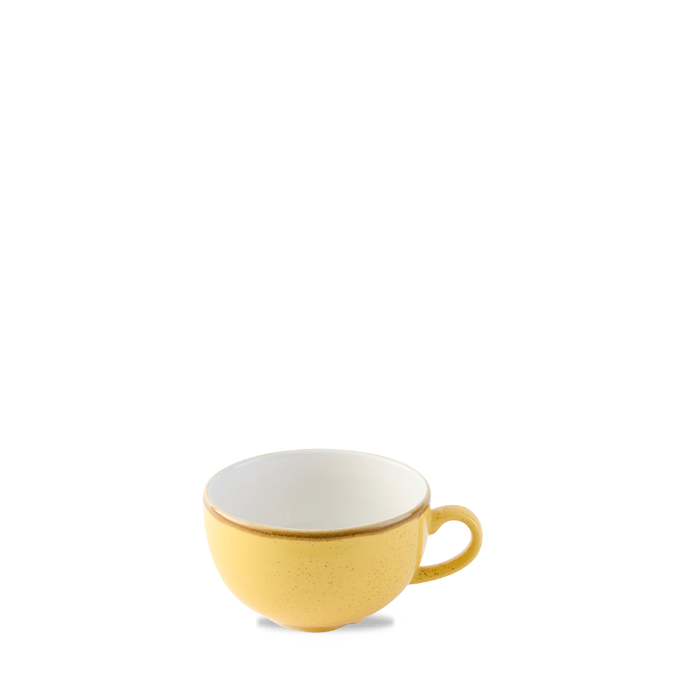 Stonecast Mustard Seed Cappuccino Cup 22.7Cl 8oz - Rustic Elegance for Your Table