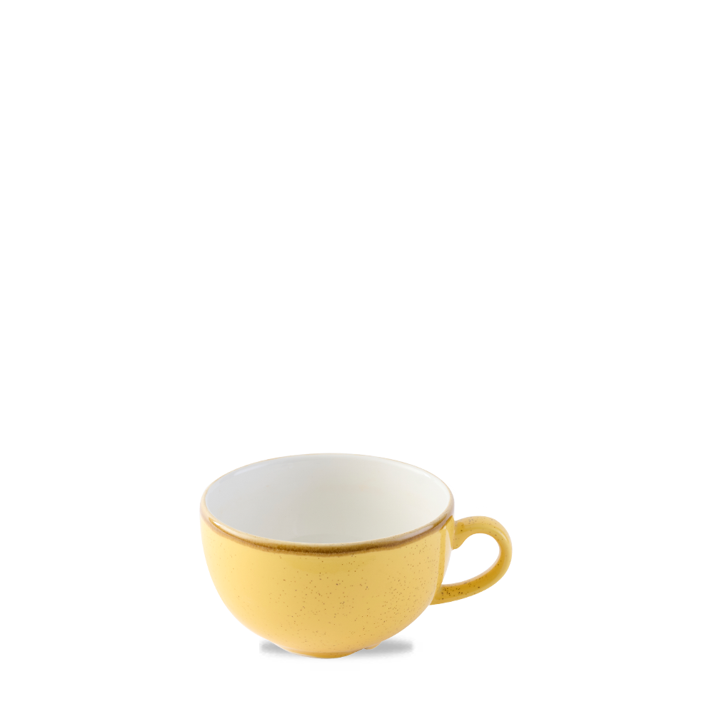 Stonecast Mustard Seed Cappuccino Cup 34Cl 12oz - Rustic Elegance