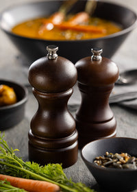 Dark Wood Salt/Pepper Grinder 4" (10cm)
