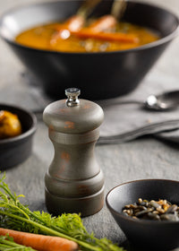 Distressed Wood Salt/Pepper Grinder 4" (10cm)