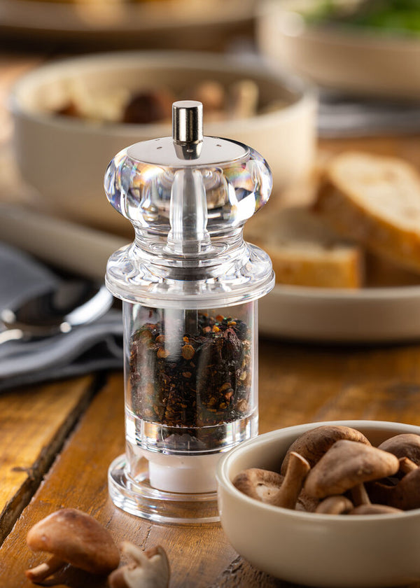 Clear Acrylic Combo Salt/Pepper Grinder (14cm)