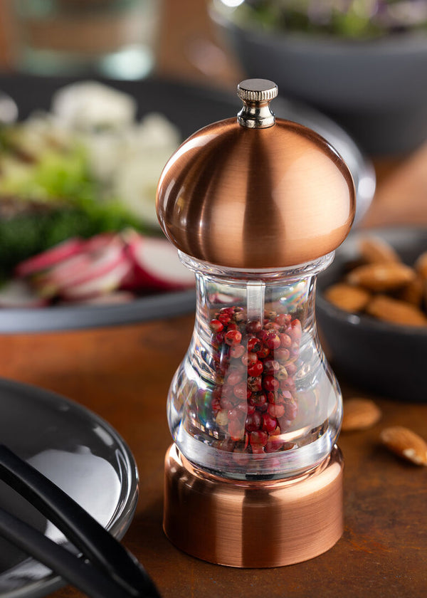 Copper Top Acrylic Salt/Pepper Grinder 6" (15cm)