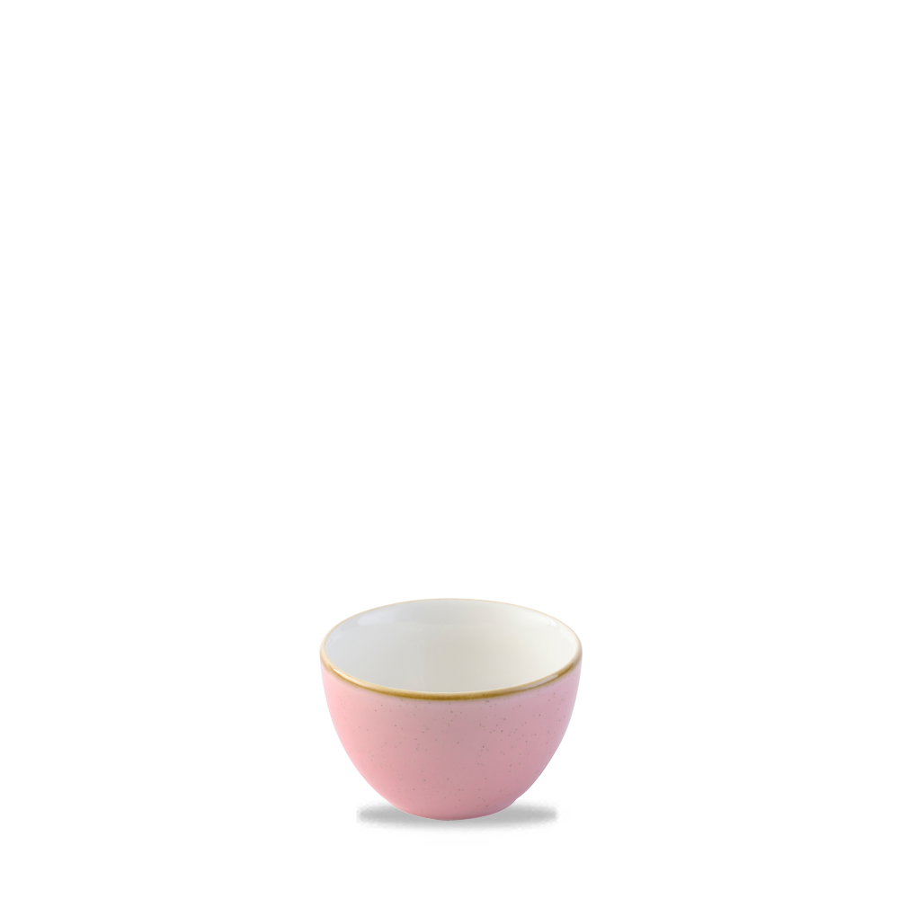 Stonecast Petal Pink Sugar Bowl - 8oz Rustic Charm for Your Tabletop