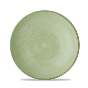 Stonecast Sage Green Coupe Bowl 24.8cm - Handcrafted Rustic Elegance
