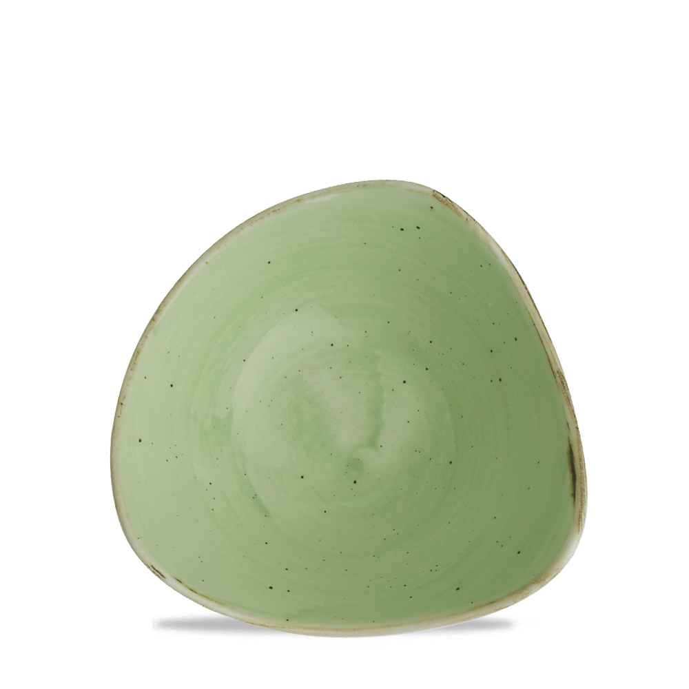 Stonecast Sage Green Triangle Bowl 15.3cm