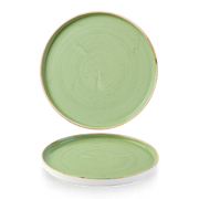 Stonecast Sage Green Walled Plate 26cm - Rustic Elegance for Your Table