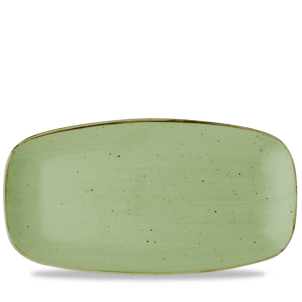 Stonecast Sage Green Chefs Oblong Plate No.3 - Rustic Elegance for Every Table