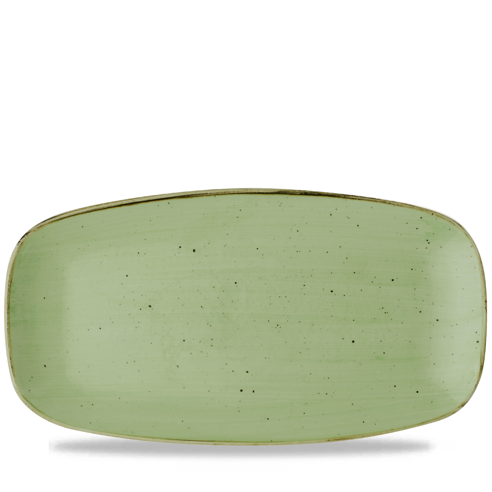 Stonecast Sage Green Chefs Oblong Plate No.4 - Rustic Elegance