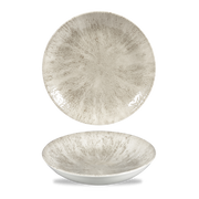 Stone Agate Grey Evolve Porcelain Coupe Bowl 9.75"