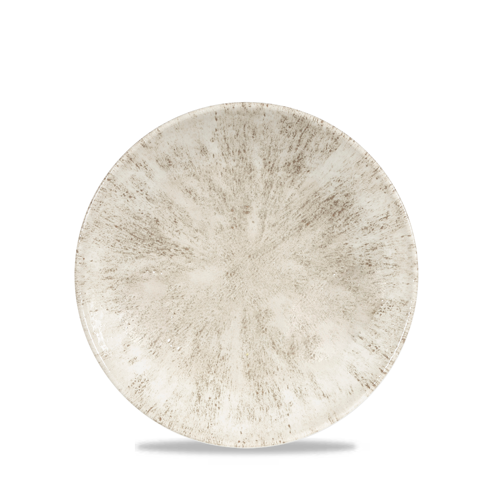 Stone Agate Grey Evolve Porcelain Coupe Plate 6.5"