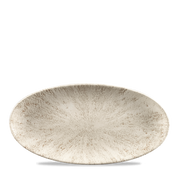 Stone Agate Grey Oval Chefs Plate 11 4/5 X 5 3/4"