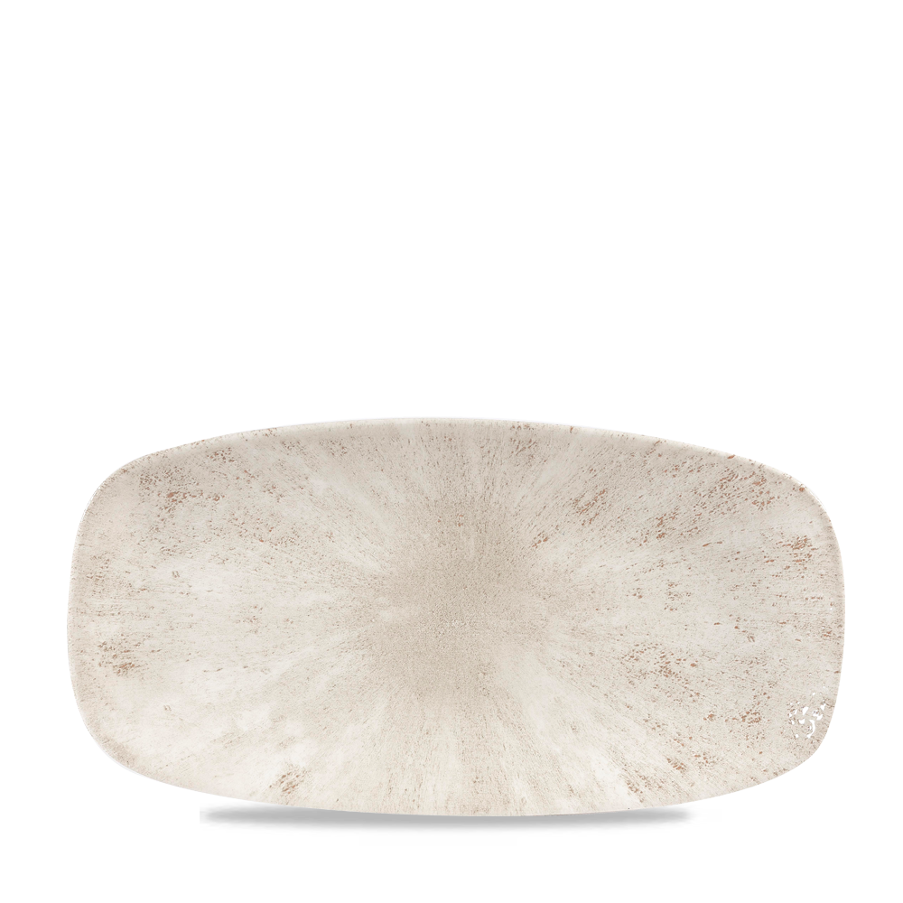 Stone Agate Grey Chefs Oblong Plate - 11 3/4 X 6 Inches