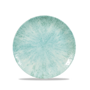Stone Aquamarine Evolve Porcelain Coupe Plate 6.5"