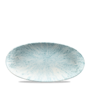 Stone Aquamarine Oval Chefs Plate 11 4/5 X 5 3/4"