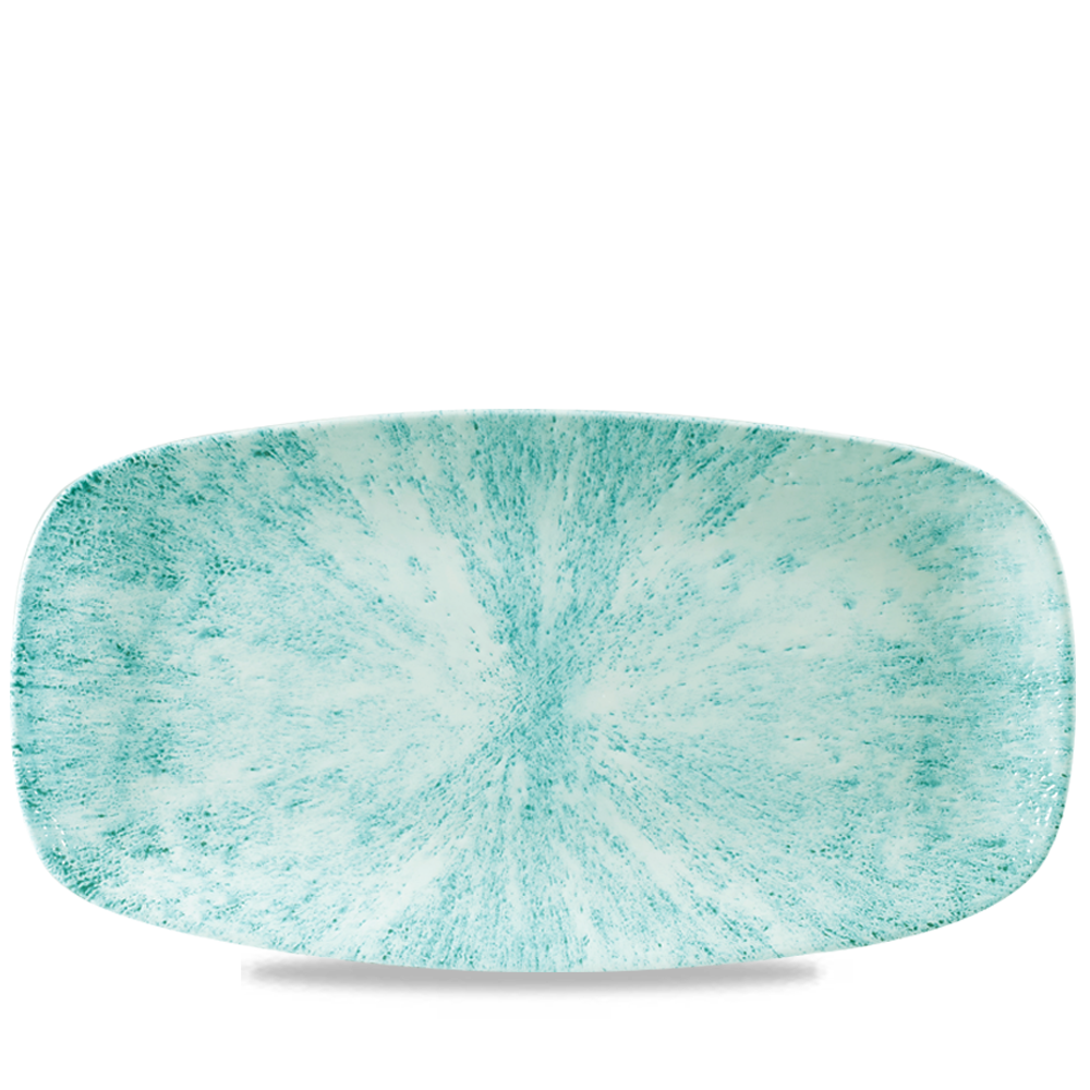 Stone Aquamarine Chefs Oblong Platter 13 7/8 X 7 3/8"