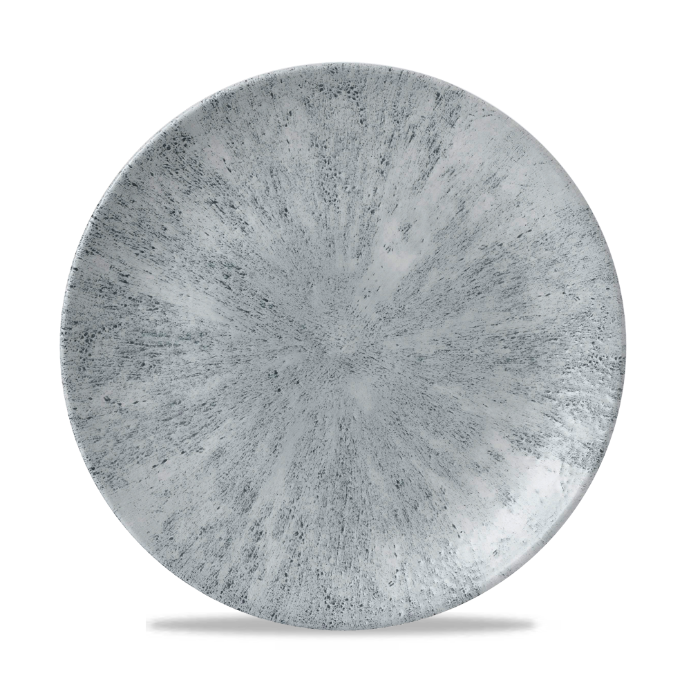 Stone Pearl Grey Evolve Porcelain Coupe Plate 10.25"