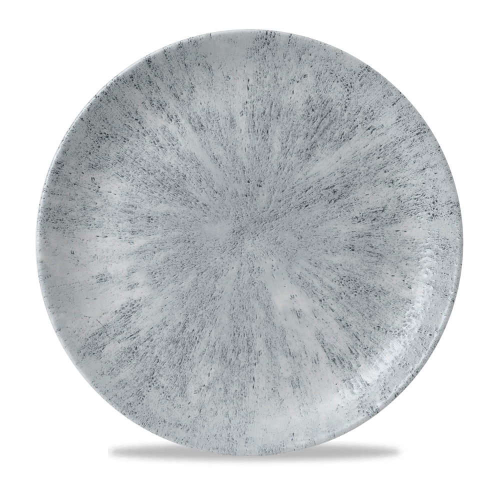 Stone Pearl Grey Evolve Porcelain Coupe Plate 11.25"