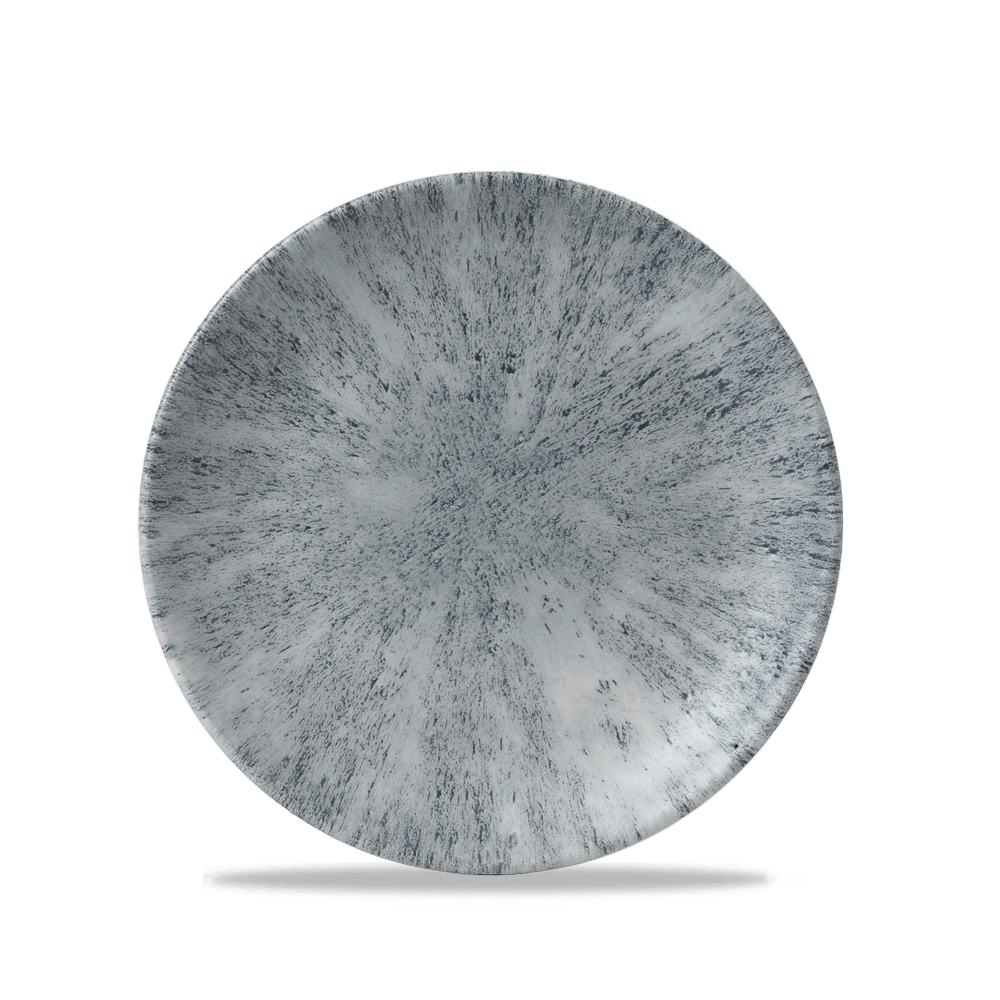 Stone Pearl Grey Evolve Porcelain Coupe Plate 6.5"