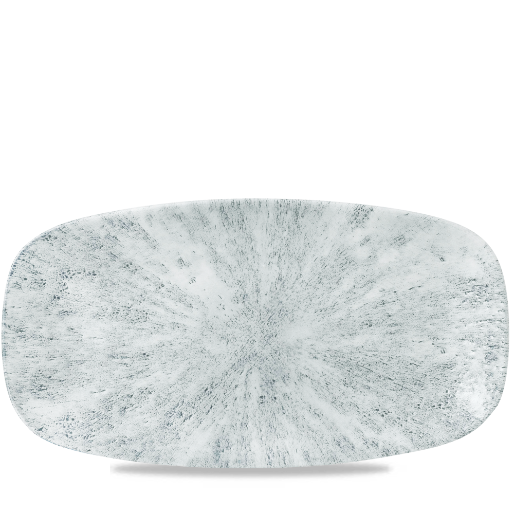 Stone Pearl Grey Chefs Oblong Plate 13 7/8 X 7 3/8"