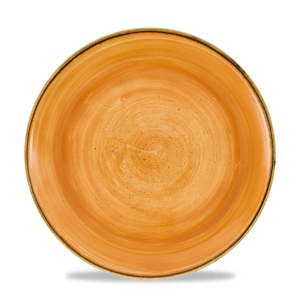 Stonecast Tangerine Coupe Plate 26cm - Rustic Elegance for Your Tabletop