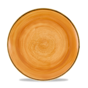 Stonecast Tangerine Coupe Plate 26cm - Rustic Elegance for Your Tabletop