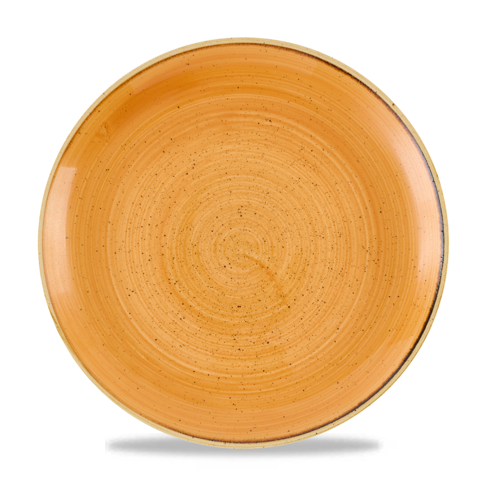 Stonecast Tangerine Coupe Plate 28.8cm - Unique Handpainted Tableware