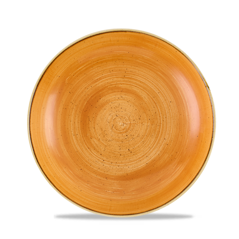 Stonecast Tangerine Coupe Bowl 24.8cm - Rustic Elegance for Every Table
