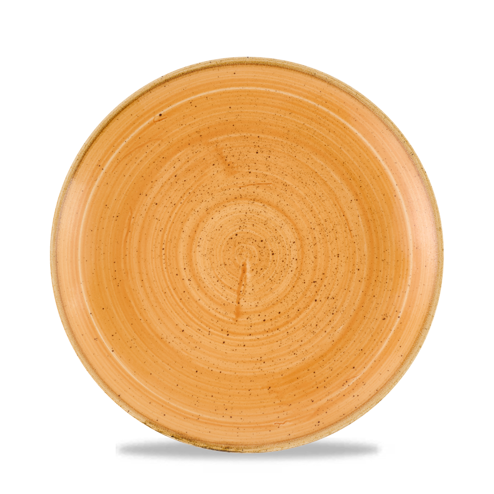 Stonecast Tangerine Coupe Plate 21.7cm - Hand Decorated Elegance