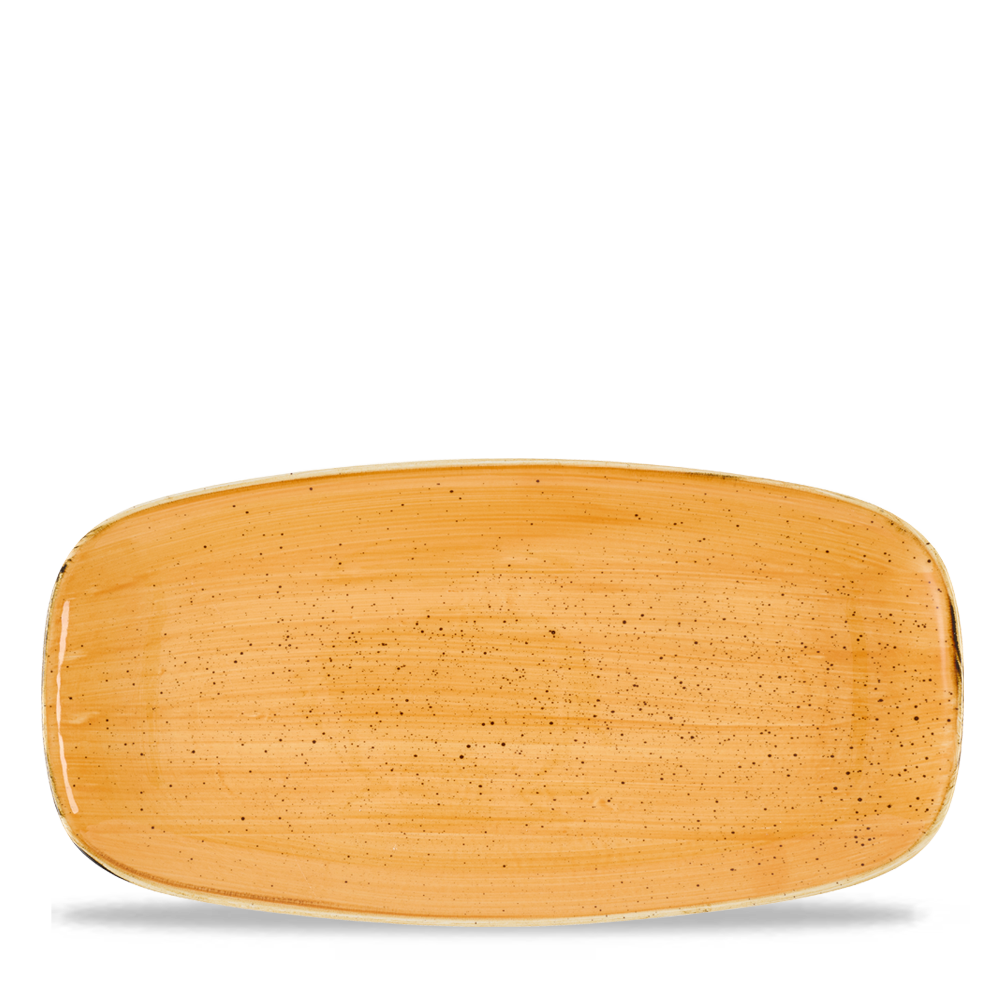 Stonecast Tangerine Chefs Oblong Plate No.3 29.8 X 15.3cm