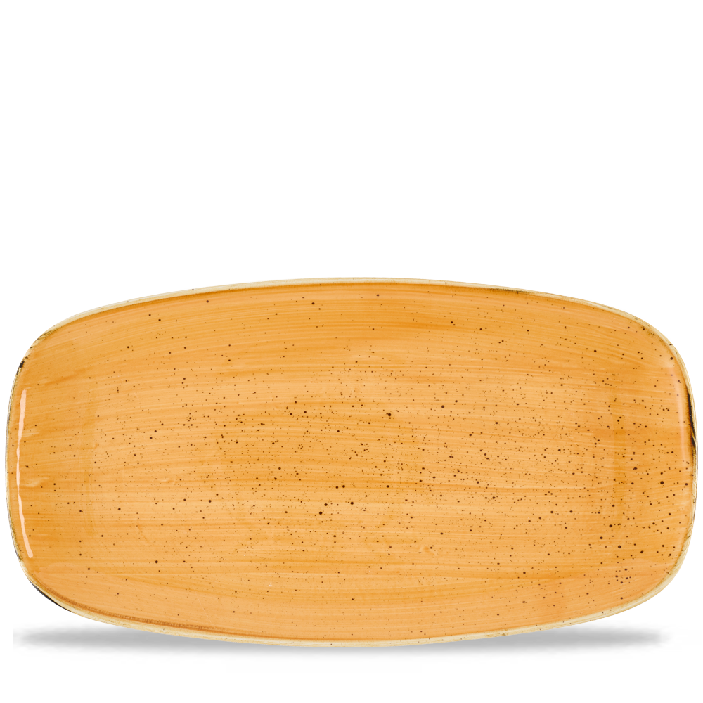 Stonecast Tangerine Chefs Oblong Plate No.4 35.5 X 18.9cm