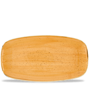 Stonecast Tangerine Chefs Oblong Plate No.4 35.5 X 18.9cm