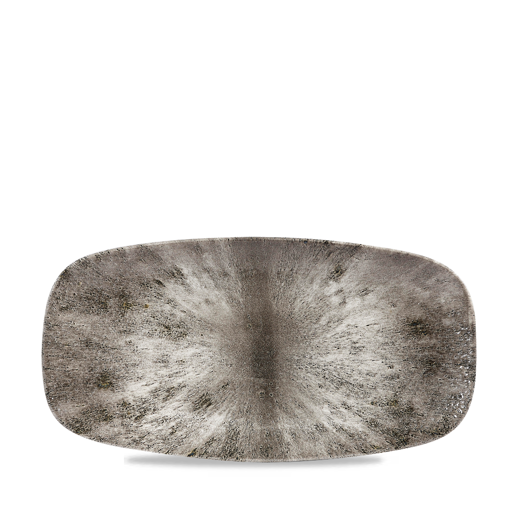 Stone Quartz Black Chefs Oblong Plate - 11 3/4 X 6 Inch
