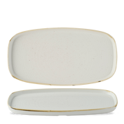 Stonecast Barley White Chefs Walled Oblong Plate 30 X 15.4cm