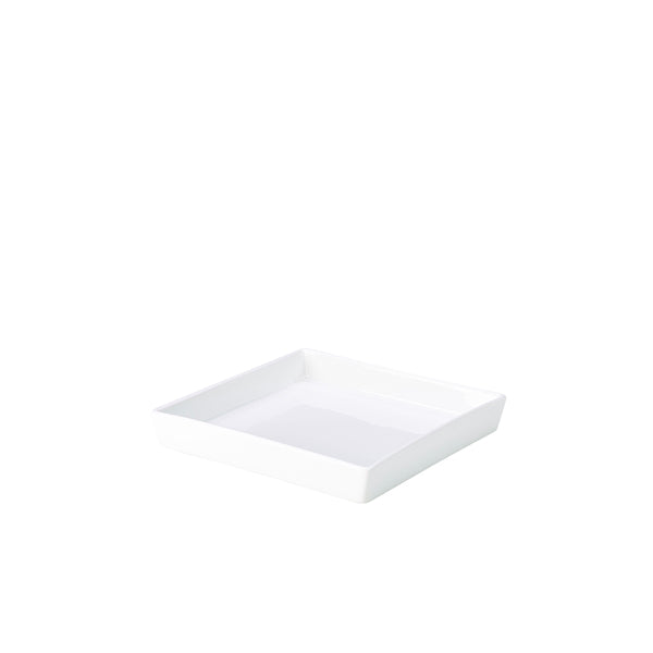 Genware Porcelain Square Dish Holder 17.9cm/ 7"