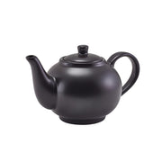 GenWare Porcelain Matt Black Teapot 45cl/ 15.75oz