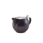 GenWare Porcelain Matt Black Teapot with St/St Lid & Infuser 50cl/ 17.6oz