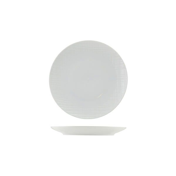 Incise Porcelain Lavara Coupe Plate 20cm