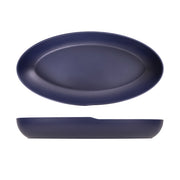 Denim Blue Copenhagen Oval Melamine Deep Dish 55 x 27.5 x 7.5cm