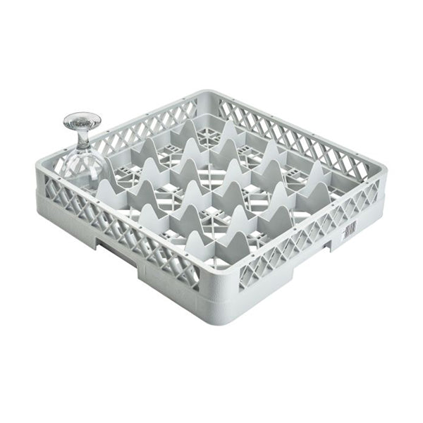 Genware 16 Compartment Glass Rack
